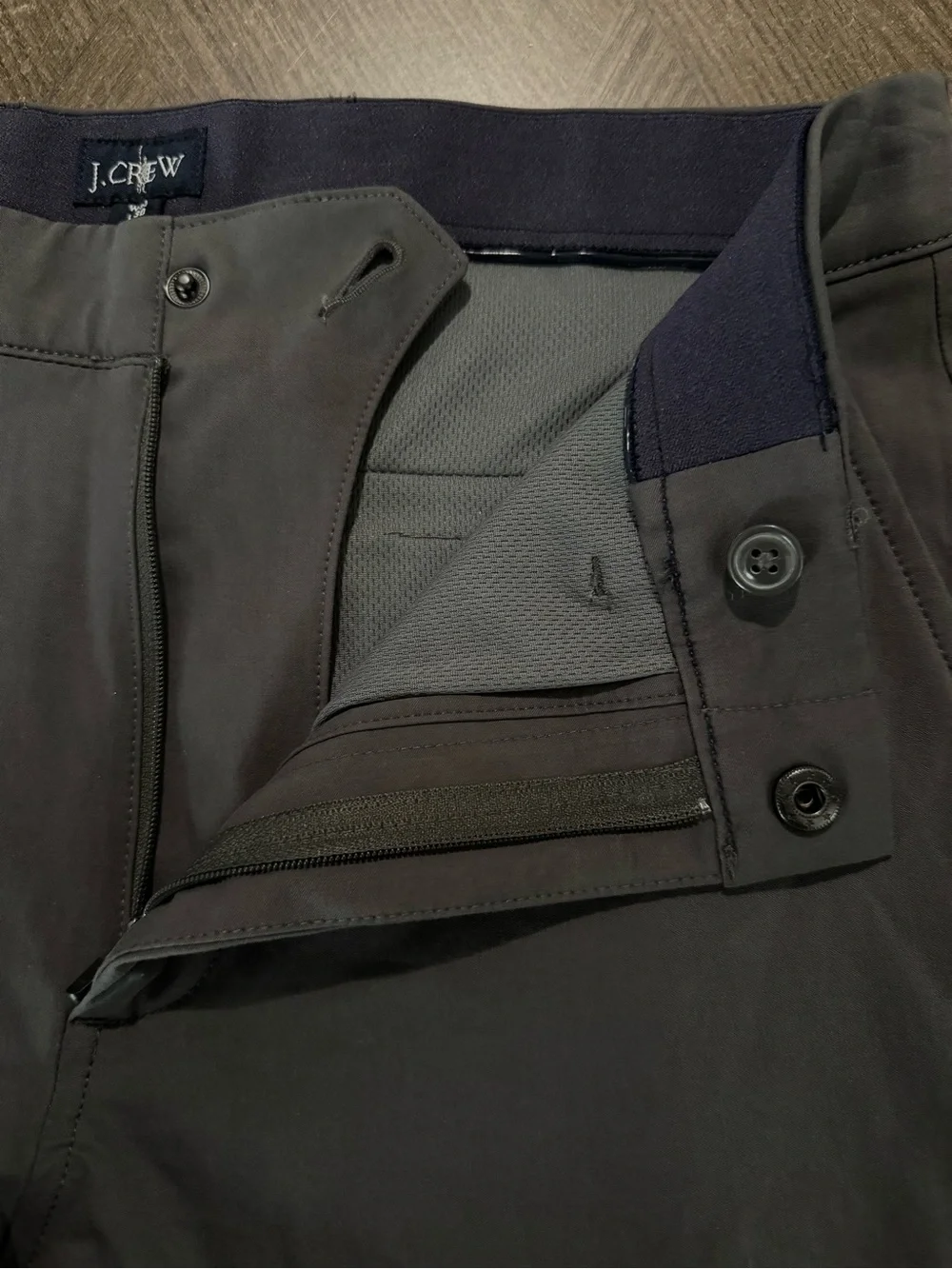 J. Crew Men's Charcoal Gray Athletic Tech Pants w/Stretch 30x30